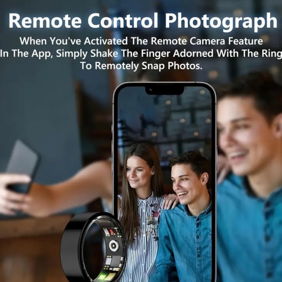 NEW Smart Health Tracker Ring - Silver, Size 7 - Picture 11 of 16